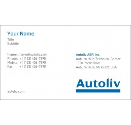 Business Card (Autoliv Americas)